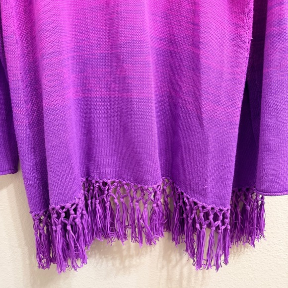 Lilly Pulitzer Tatum Cardigan Marbled Ombre Orchid Oasis Purple Pink Size XXL - Picture 7 of 12